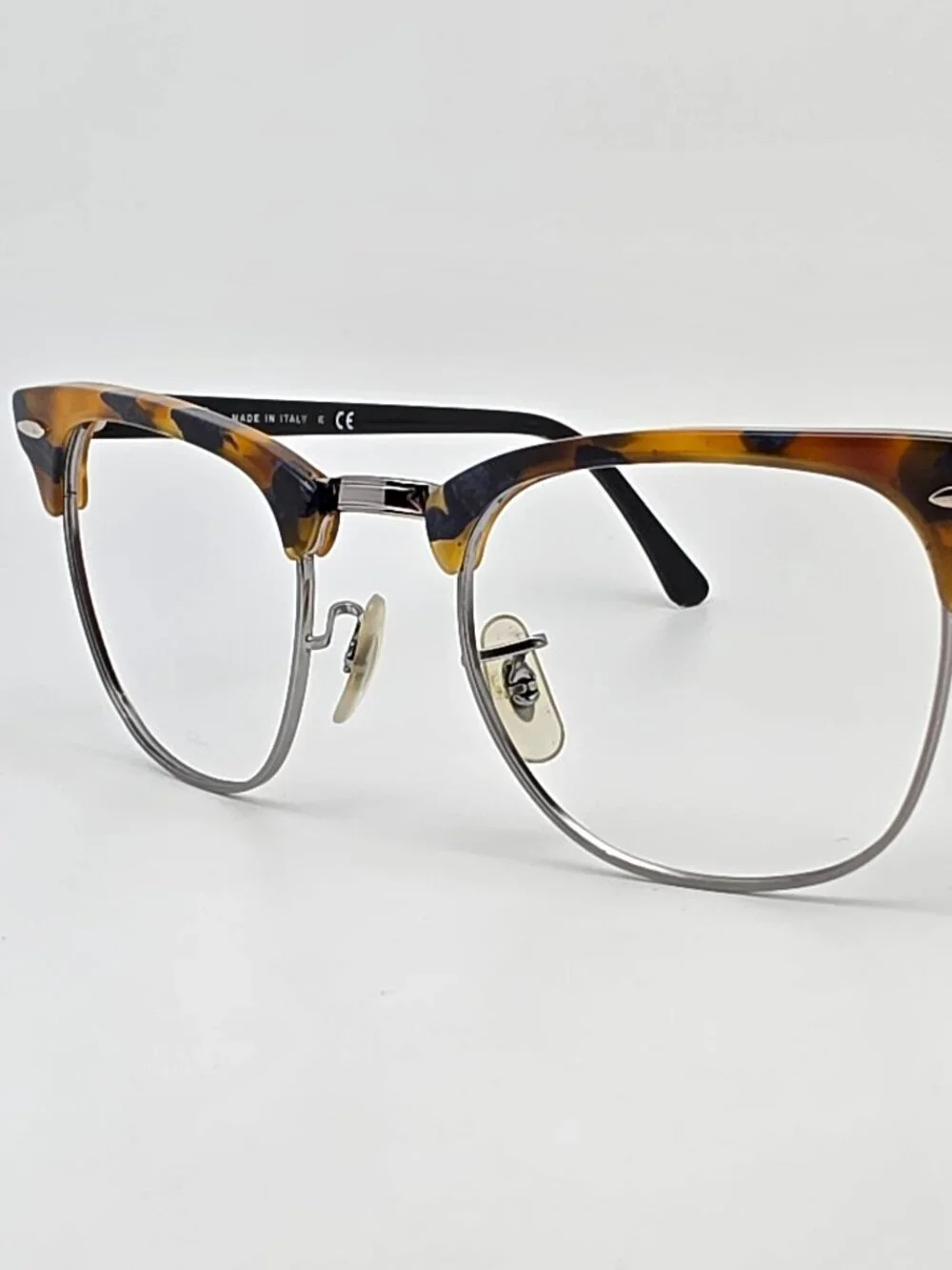 Ray-Ban RB3016 1158/R5 Clubmaster Fleck Blue Havana Sunglasses Frame Italy 49mm